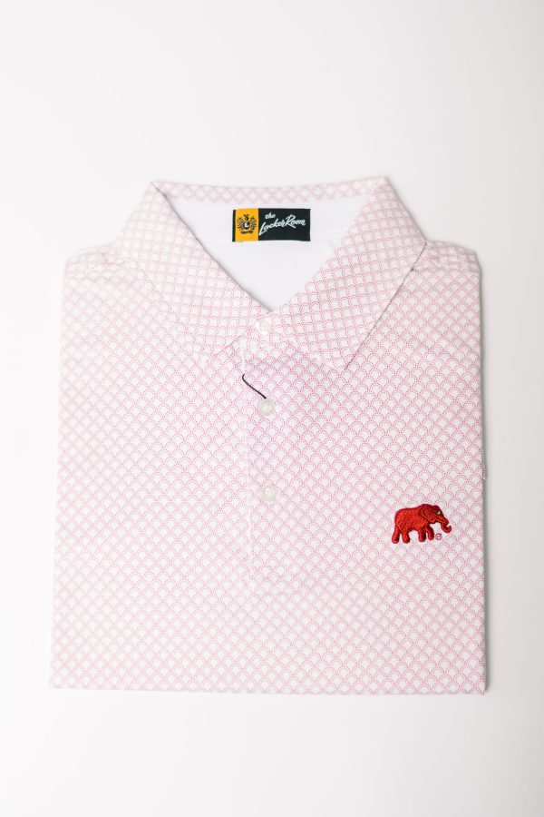 White Geometric Elephant Knit