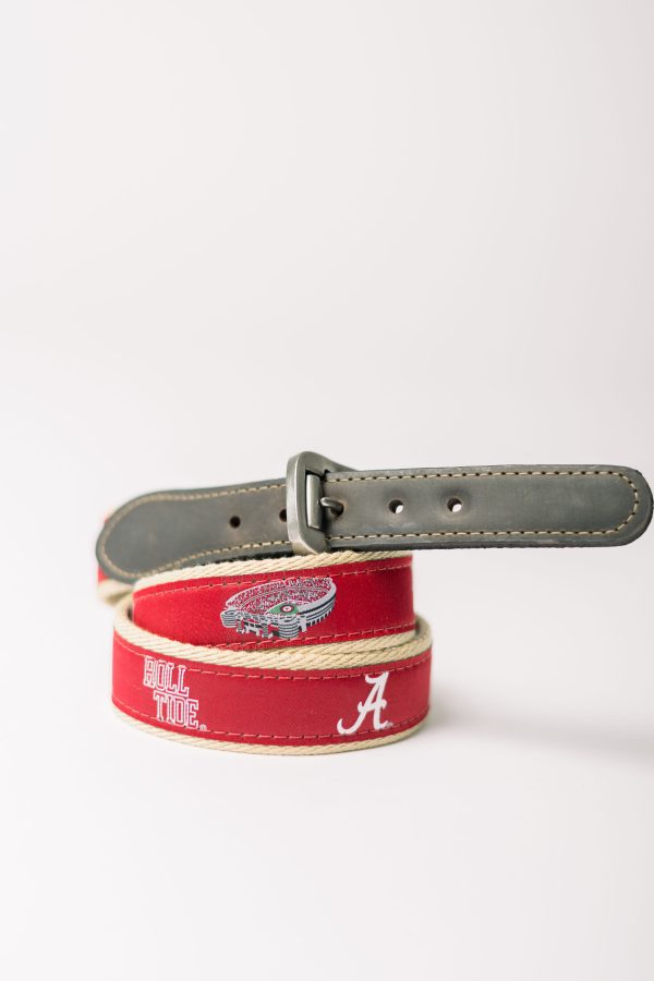 Alabama Stadium Woven Ribbon Belt